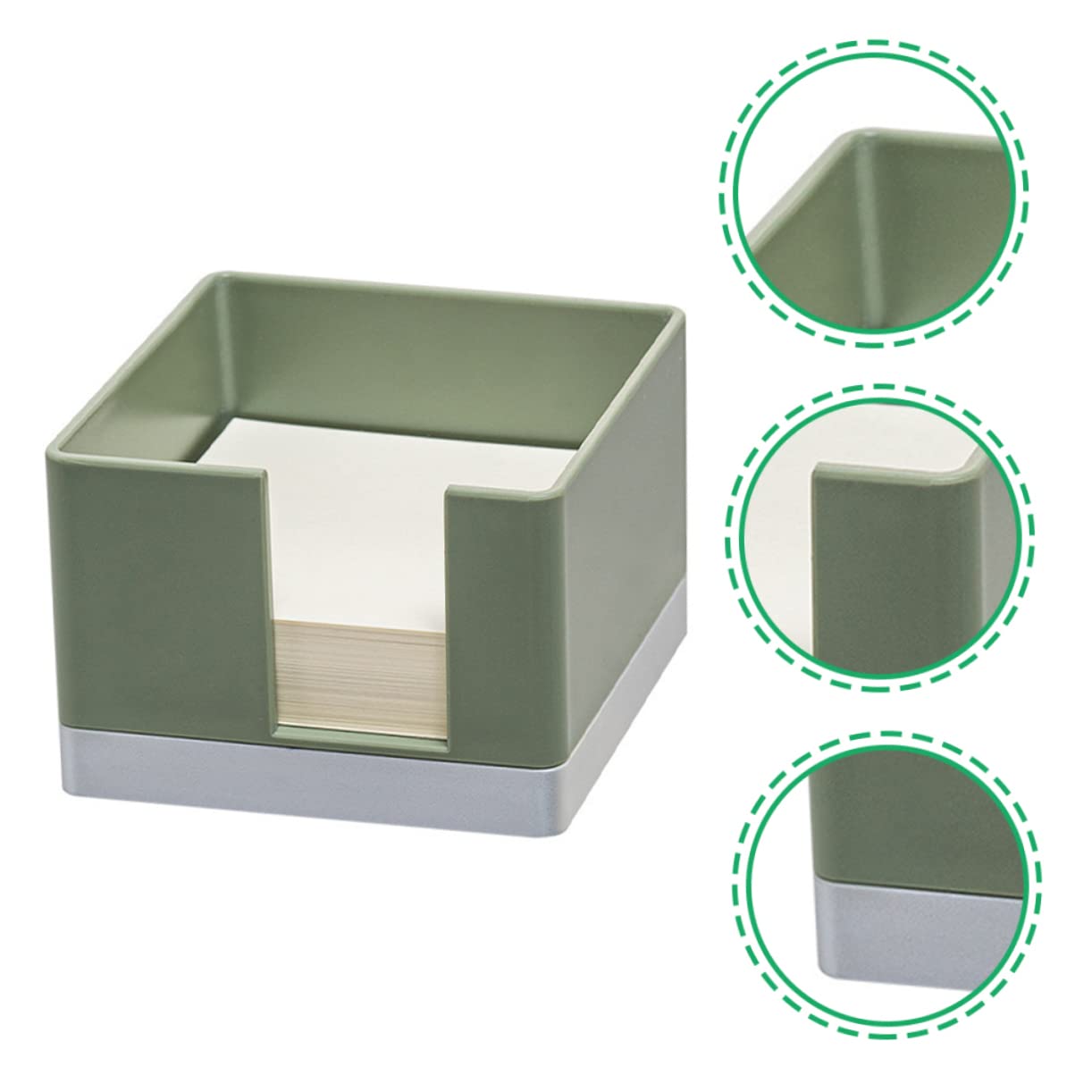 Memo Holder, Holds 3 in. x 3 in. Notes, 3.13 in., Black Mesh