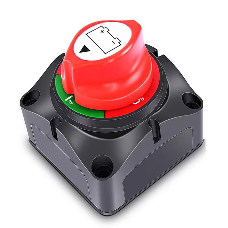 1PC Battery Switch Disconnect Isolator, 600A 12-72V Battery Power Cut Master Switch, for Marine, Car, Off-Road Vehicle, Truck, RV Marine Boat Yacht