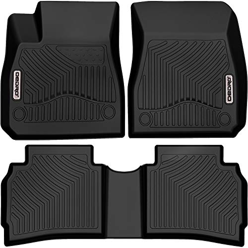 OEDRO Floor Mats Compatible for 2016-2023 Chevrolet Malibu, All Weather Protection 1st and 2nd Row Custom Fit Liners