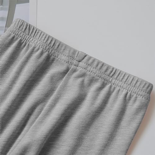 Girls Cute Printed Capris Tight Soft Modal Summer Thin Comfort Elastic Waist Casual Pants for Kids 2-7 Years4