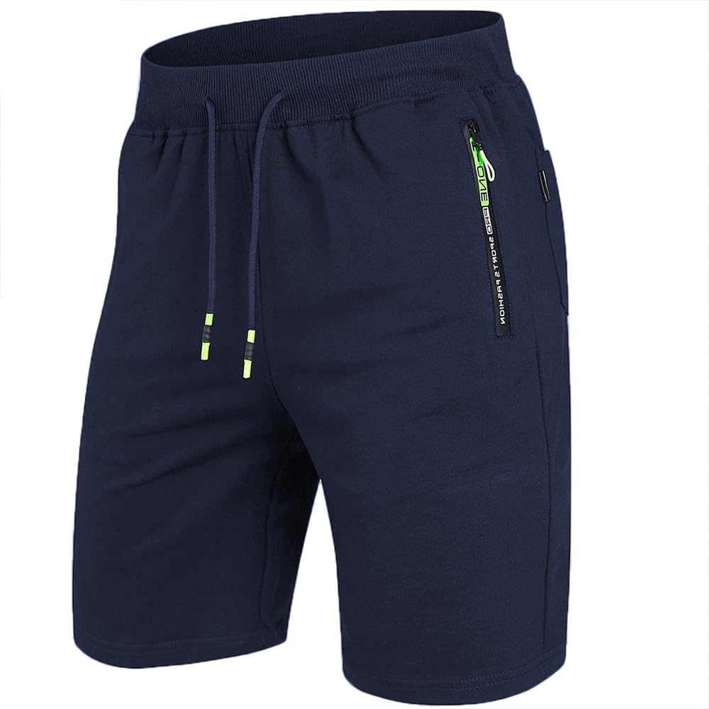 ZOXOZ Pantaloncini Sportivi Uomo Cotone Pantaloni Corti Shorts Uomo con Tasche