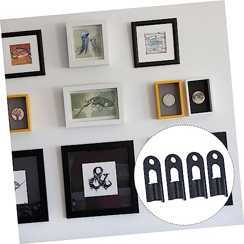Image of Gadpiparty 24pcs Iron Picture Frame Hooks Hanging Hardware for Display Smooth and Compact Design for Art Photos and Decorations