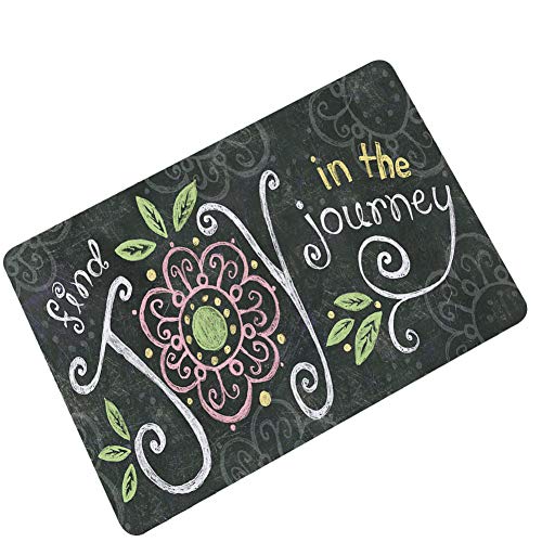 YiHao Schwarz Europa und die Vereinigten Staaten inspirierende Fußmatten absorbierende rutschfeste Gummifußmatten schlammigen Boden Fußmatten 03 45 * 70cm