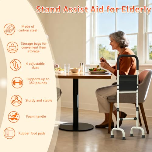 Stand Assist Aid for Elderly Chair Couch Standing Aids and Supports Hip Knee Surgery Recovery Aid Adjustable,Mobility Aids Tool Help get up for Seniors Bedside Toilets Bathrooms - Image 3