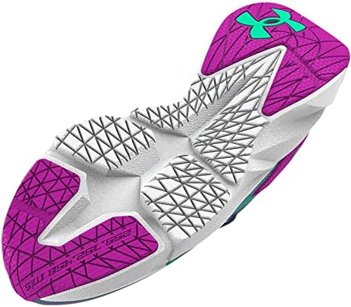 Under Armour Girls Grade School Scramjet 5 Alternate Lace Running Shoe, (500) Aurora Purple/Strobe/Metallic Silver, 11.5 Little Kid | Image 1