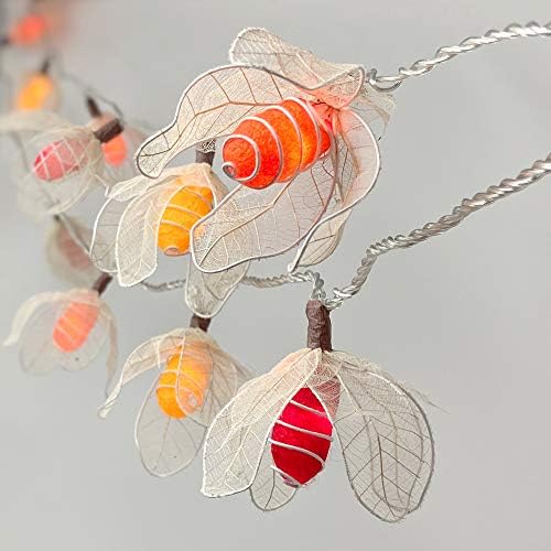 Blaze On Designer Glow Bud Fairy Lights (Fire Tones) Handcrafted from