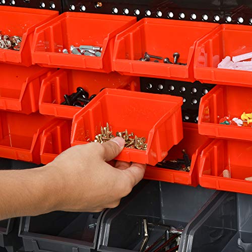 DURHAND 30 Cubbie On-Wall Storage Board Tool Screw Organiser Garage Workshop DIY Container w/Screw Kit Tool Equipment Tidy 8 DURHAND 30 Cubbie On-Wall Storage Board Tool Screw Organiser Garage Workshop DIY Container w/Screw Kit Tool Equipment Tidy - Image 8