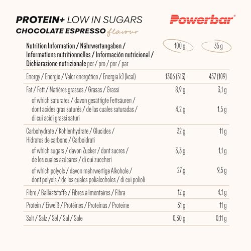 Powerbar Protein Plus Low Sugar Multiflavour Box 16x35g – Protein bars with fibre - Image 6