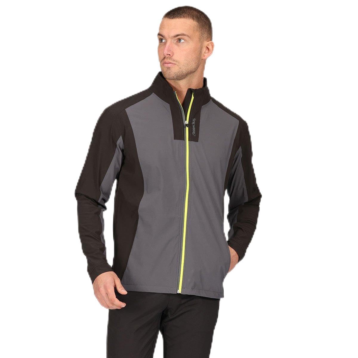 Stromberg Men's Weather Tech Waterproof Golf Jacket - Large/Grey