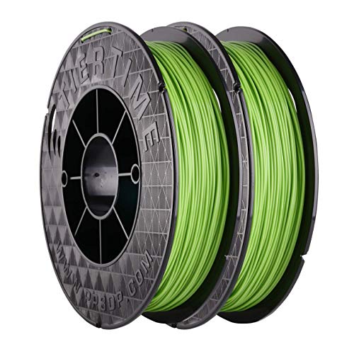 UP Fila Premium PLA 3D Printer Filament, Low Odor, Consistent 1.75mm Diameter,1KG (500g×2 Spools), Green (C-22-06)