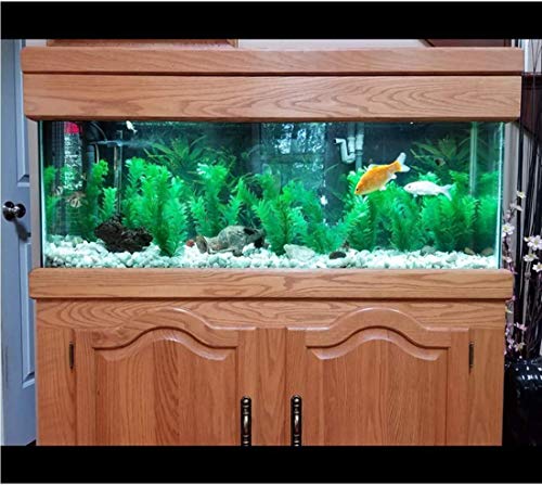 VMCN Artificial Plastic Plants Green Aquarium Decor Fish Tank Ornament 12\" Tall,10Pcs
