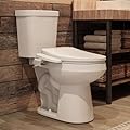 HOROW Two-Piece Elongated Tall Toilet with Smart Seat, 17 Inch ADA Height Toilet with Heated Seat, Powerful 1.1/1.6 GPF Dual Flush toilet, 12" Rough In High Bowl for Seniors, White