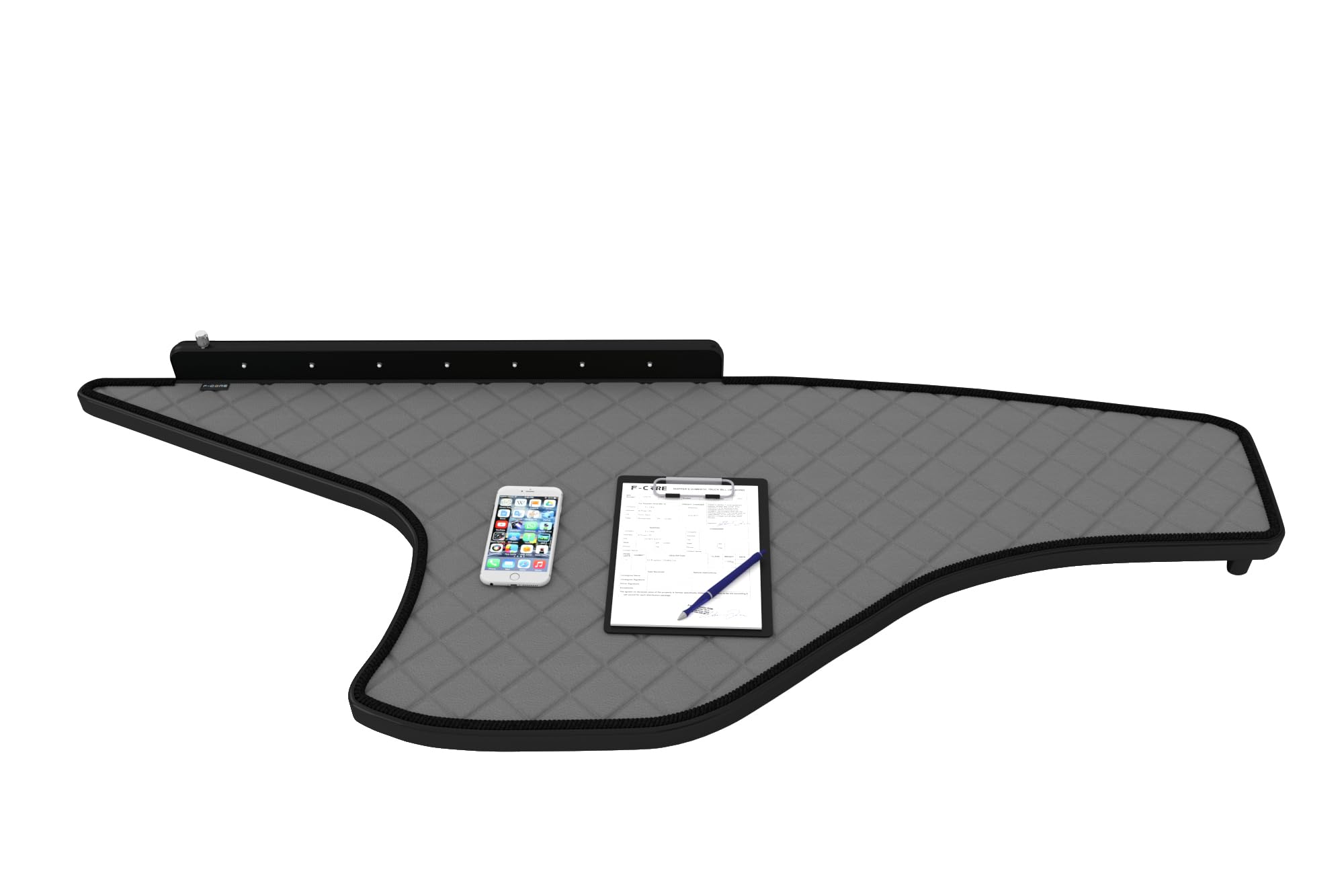 F-CORE Tablettes Tableau de Bord Camion compatibilité pour DAF XG+ XG XF NG 10.21- Double Gris
