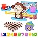 Juegos Matematicos Balanza para Niños, Equilibrar Monos Animal Juguete Montessori con Numer Tarjeta, Number y Matemáticas Aprendizaje Juguetes Educativos para Niños y Niñas de 3 4 5 6 Años (Monos)