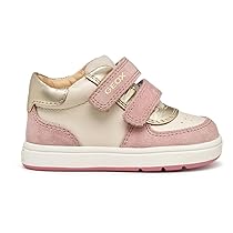 Geox B Biglia Girl, First Walker Shoe Bambina, Lt Ivory Old Rose, 26 EU