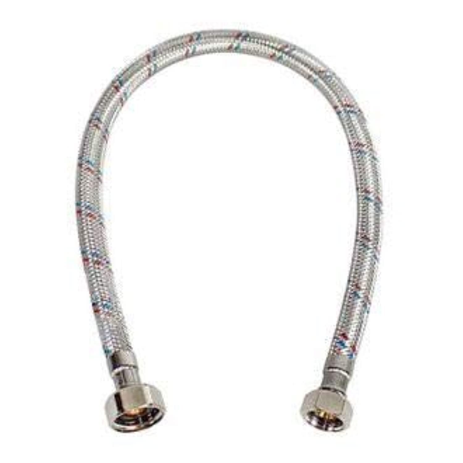 MATEU SS Connection Stainless Steel Flexible Water Heater Hose -1/2x1/2in Female, 450mm