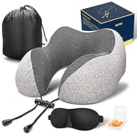 Algopix Similar Product 4 - MLVOC Travel Pillow 100 Pure Memory