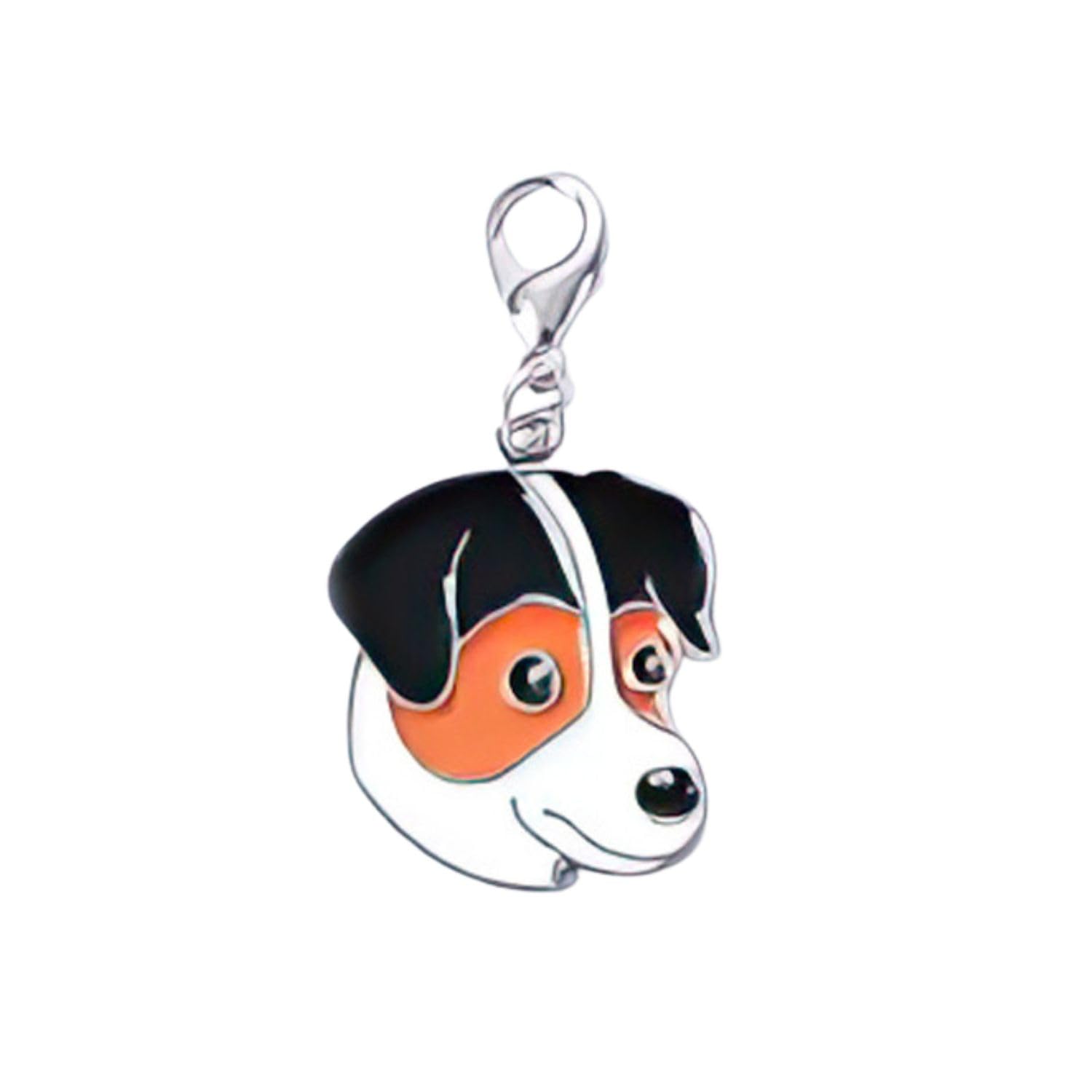 Blue Dream Island Dog ID Tags Pendant,Cute Mini Dog Keychain DIY Dog Collar Ornaments Keyring Dog Lovery Gift_Jack Russell Terrier