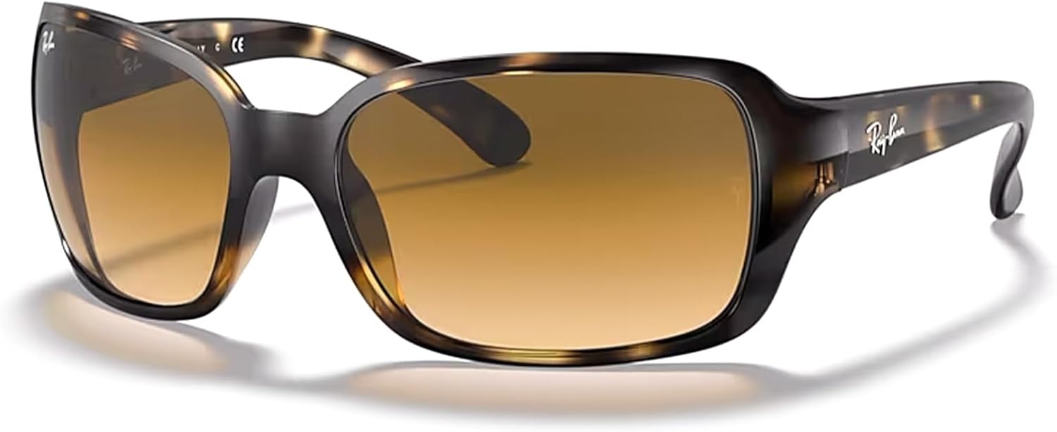 Ray-Ban RB4068 Square Sunglasses For Women + BUNDLE with ACCESSORY EYEWEAR KIT