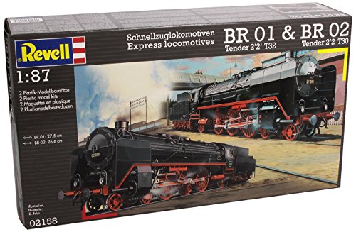 Revell 02158 - BR01 e BR02 Kit di Modello in Plastica Locomotive Treno Veloce, Scala 1:87