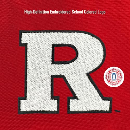 Image of JanSport NCAA Officially Licensed Backpack, Rutgers Scarlet Knights, Superbreak Plus with Padded 15'' Laptop Sleeve, Spacious Computer Bag for Men & Women, Durable Daypack with Bottle Pocket, Red Tape