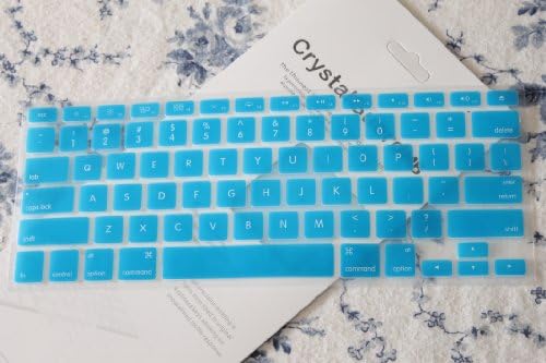 CrystalGuardMB Aqua Blue TPU Keyboard Cover Skin for MacBook 13" 13.3" (1st Generation/A1181)