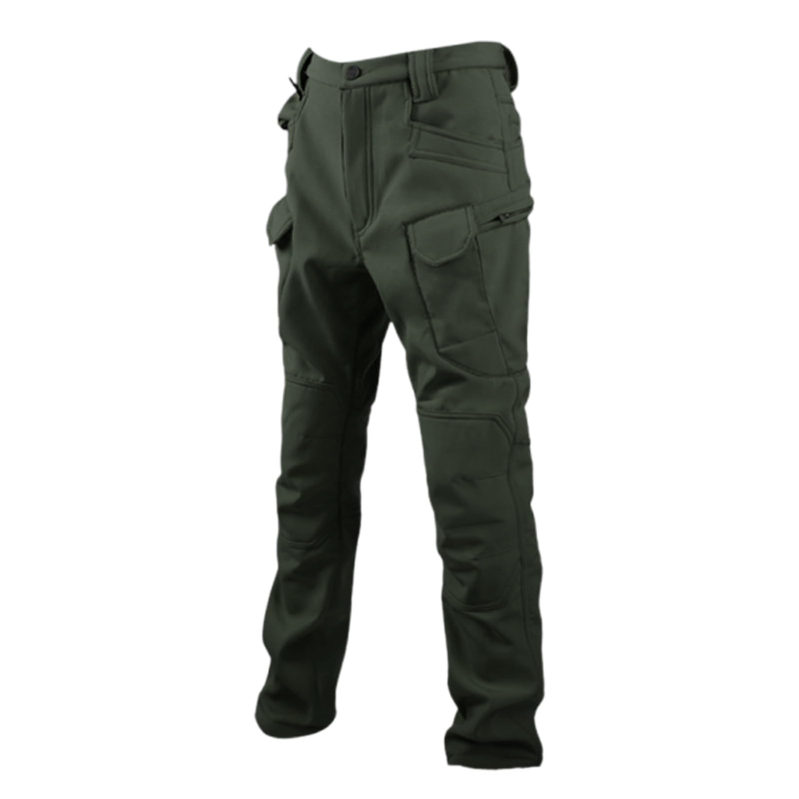 Générique Pantaloni Cargo da esterno foderati in pile, pantaloni da trekking per campeggio, inverno, caldi, lavoro, utility