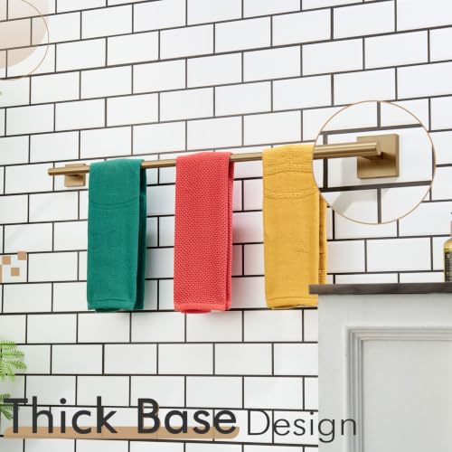 Image of KOKOSIRI Bathroom Towel Bar 36'' Towel Holder for Bath Kitchen Wall Mount Towel Rails 36 Inch Champagne Bronze Stainless Steel B4005CPG-L36