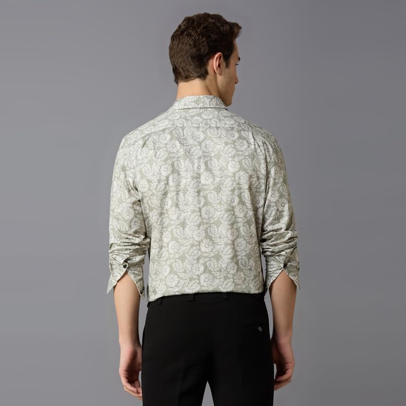 Image of MARK & ALBERT Men's Slim Fit Cotton Formal Shirt