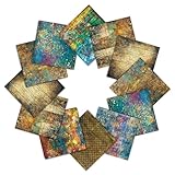 背景紙シート - 6.0x6.0インチ装飾写真用紙、マルチパターンクラフト紙パック | 12 スタイルの 24 枚、DIY スクラップブッキング、カード作成、ミニチュア、写真の背景に最適です。