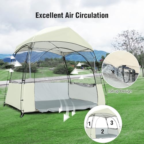 Redcamp Outdoor Sports Tent - Instant Tent Shelter, Large Size 4-5 Person Clear Weatherproof Tent With Storage Bag For Watching Sports Events, Soccer, Baseball, Camping, Sun Or Rain Protection thumb #3