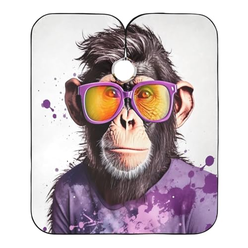 Capa impermeable profesional para cortar cabello MAOBLYR con cierre ajustable de broche para estilismo y peluquería miniatura 2