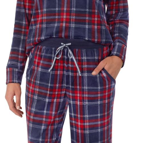 Nautica Womens Pajamas - Cozy Silky Fleece - 2 Piece Long Sleeve Winter Sleepwear Set for Women4