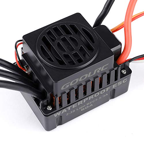 Goolrc Upgrade Waterproof 3650 3900Kv Brushless Motor With 60A Esc Combo Set For 1/10 Rc Car Truck #TOP2