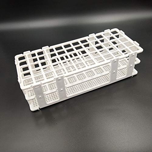 Pocomoco 3 Packs Plastic Test Tube Rack, 60 Holes Lab Test Tube Rack Holder For 16Mm Test Tubes, White, Detachable (60 Holes) #TOP5
