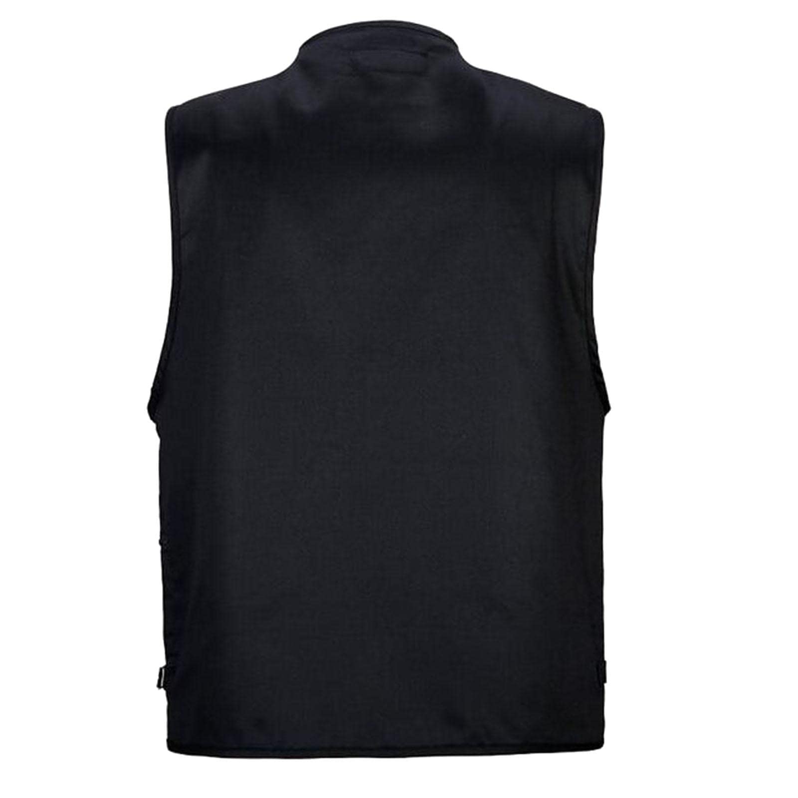 nivaa Men's Multi Pocket Zip Hunting Fishing Travel Outdoor Vest Black XXXL-picture-30