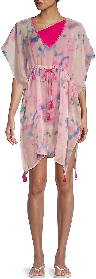 KARL LAGERFELD Women's Throw Over Lightweight Beach Cover Up