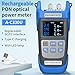 Rechargeable Fiber Optic PON Optical Power Meter A-C330U 1310nm 1490nm 1550nm SCUPC FCUPC Interface PON Network Tester Fiber Optic Tester Handheld PON Optical Power Meter Testing Tool