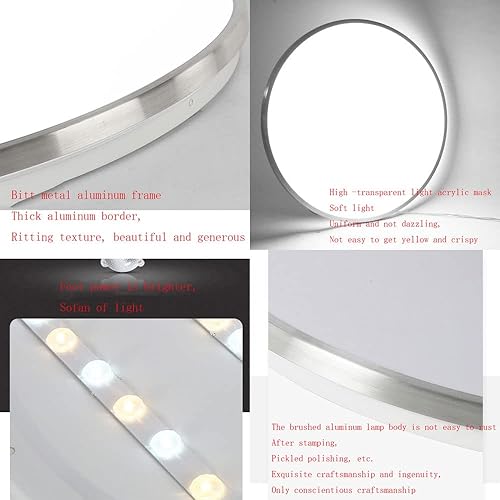 Miniatura 8 de HDGNKG Lámpara de techo LED japonesa de 197 pulgadas de montaje empotrado lámpara de techo redonda de metal creativa de ahorro de 6000 K accesorios