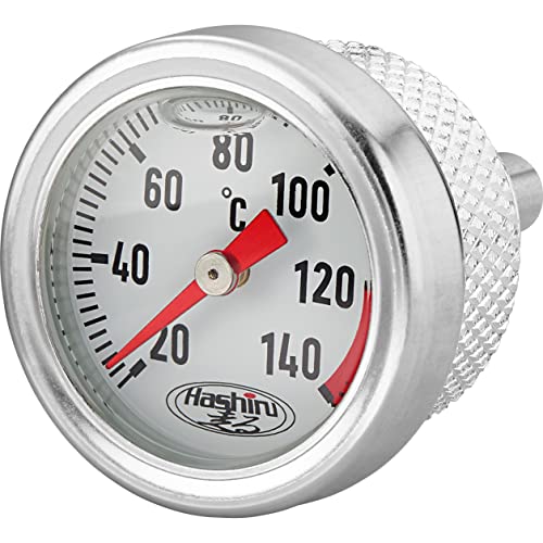 Hashiru Varilla de medición de temperatura de aceite M20 x 2,5 x 11 x 15 x 30 mm, unisex, multiusos, para todo el año, color plateado