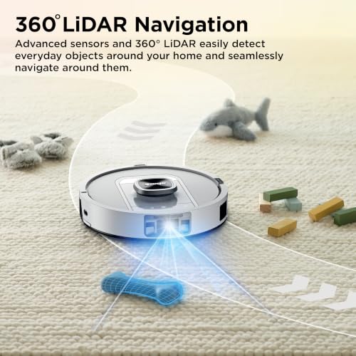 Shark Robot Vacuum & Mop Combo, PowerDetect ThermaCharged NeverTouch Pro, Self-Emptying, Self-Refill with Heated Mop Cleaning, 60-Day Capacity, 30-Day Tank, 6 PowerDetect Technologies, White, AV2900XE by Shark - Image 7