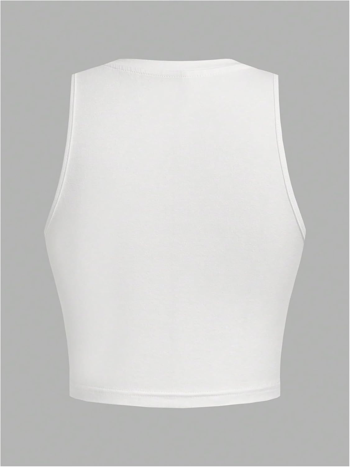 SOLY HUX Women's Letter Graphic Tank Top Notched V Neck Sleeveless Summer Crop Tops Streetwear - Image 2