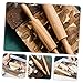 Hoement Baking Rolling Pin Solid Wood Roller Pizza and Bread Smooth for Easy Use Kitchen Tool for All Types