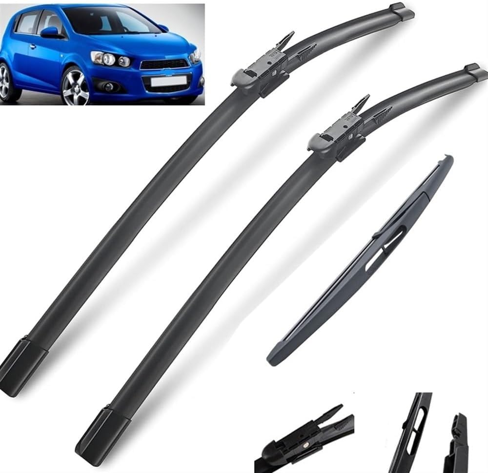 MadongJ Windshield Windscreen Wiper Blades for Sonic Aveo 2012-2022, Replacement Blades All-Weather Performance Streak-Free Windshield Wipers