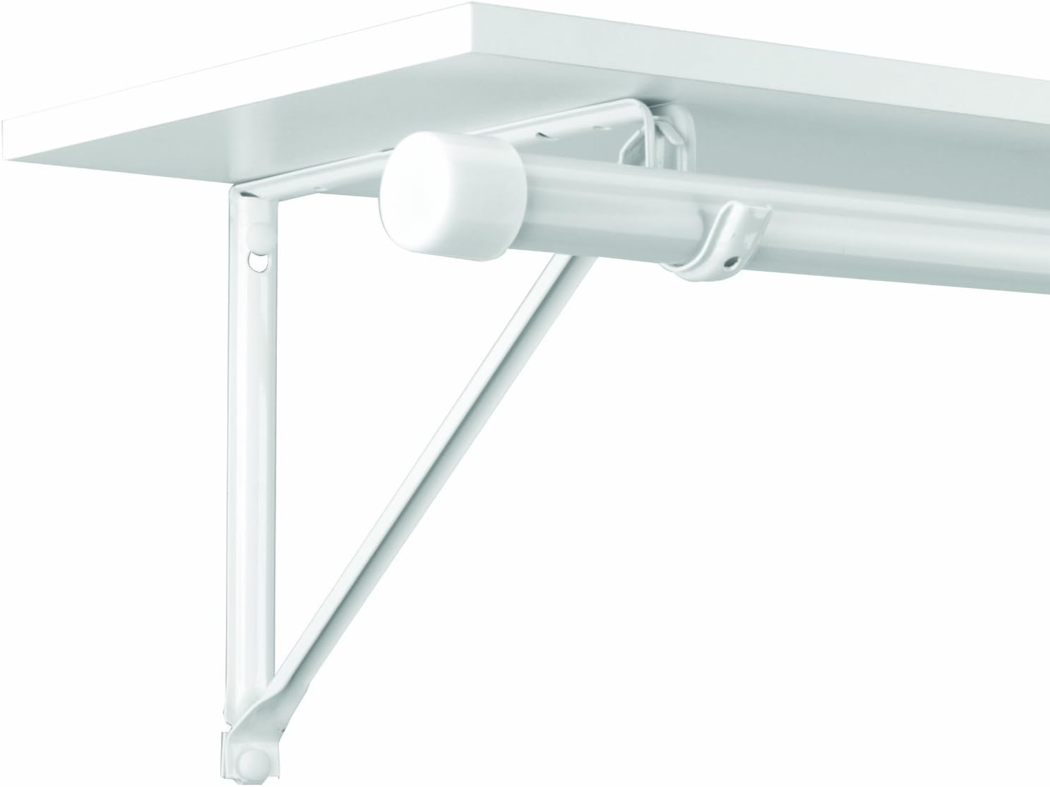 Closet Pro RP-0044-BWT Light Duty 11 in. Shelf And Rod Bracket, White