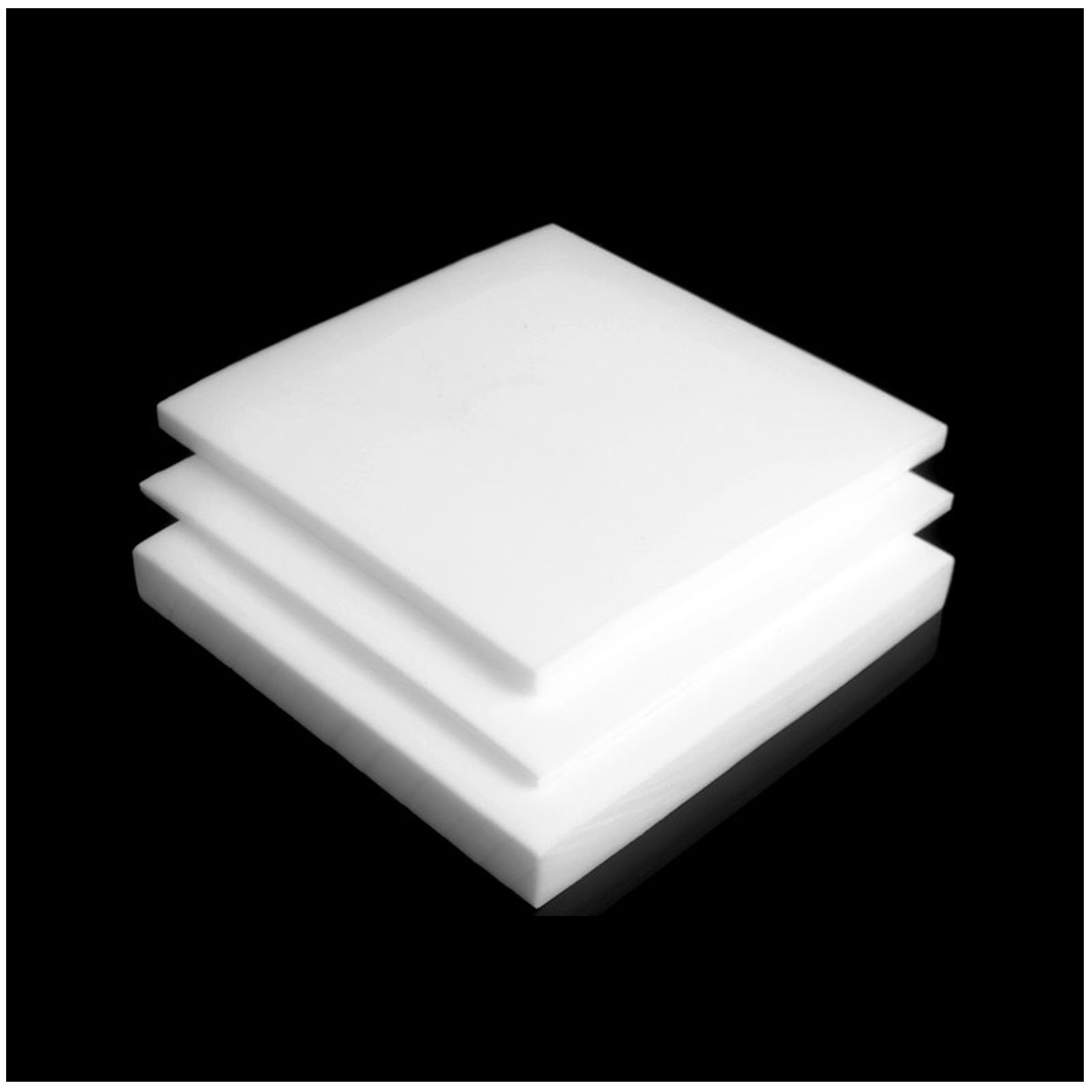 CXGBQSJ Industrial PTFE Teflon Plate Wear Resistant Engineering Sheet for Cutting Machining Thermal Insulation And Sealing Applications,400 * 400 * 40mm