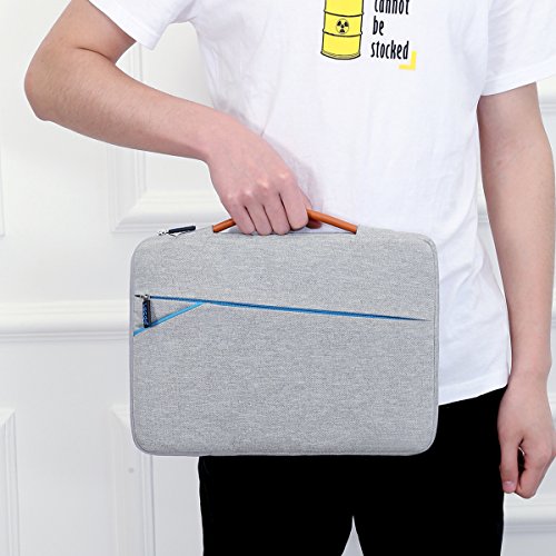 Lacdo 360° Protective Laptop Sleeve Case Computer Bag For 15.6 Inch Acer Aspire 5 E 15, Predator, Flagship, Dell Inspiron, Asus Tuf Fx505, Asus Vivobook, Hp Pavilion, Lenovo Ideapad, Chromebook, Gray #TOP3