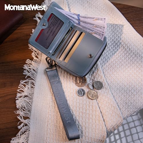 Image of Montana West Small Wallet for Women Female Ladies with a Detachable Wristlet Women's Wallet with Rfid Blocking Lining Minimalist Lightweight & Easy to Carry