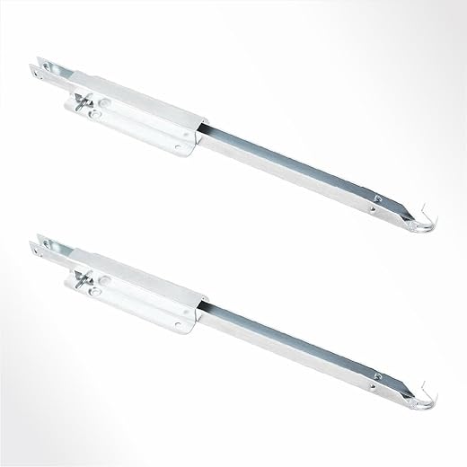 POWERTEC 71426 Metal Drop Leaf Table Supports, Sliding Drop Leaf Table Hardware for RV Table, Folding Table, Dining Table and Portable Carts, Set of 2