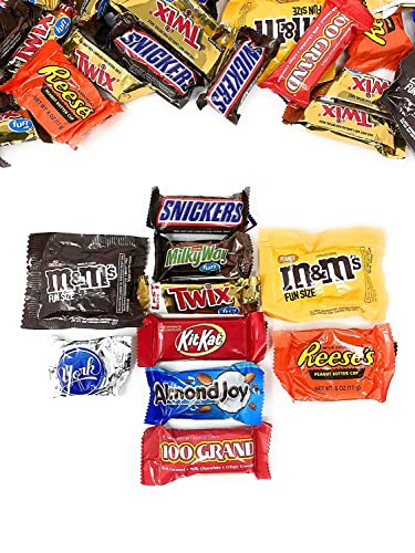 American Chocolate Classic Mars Candy Snack Bars 3.5 Lbs Individually Wrapped Mini Fun Size Candies Variety Bulk Mix (56 Oz) Made In Usa #TOP2
